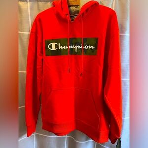 Champion Hooded Sweatshirt Men’s. New with tags. Large